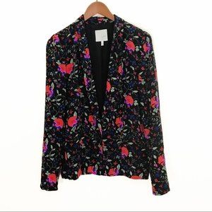 Joie 100% Silk Floral Blazer Size Medium